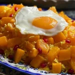 طرز پخت کدو پلو برای شب یلدا