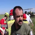 سقوط هواپیمای آموزشی در قزوین/۲ نفر مصدوم شدند + ویدئو