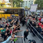ببینید؛ بدرقه پرسپولیس توسط خرم‌آبادی‌ها برای بازی با خیبر
