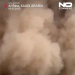 ببینید؛ طوفان شن ترسناک در عربستان