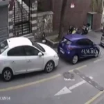 لحظه فرار بازیگر زن از صحنه جرم پس از ارتکاب به قتل دوستش! + ویدئو