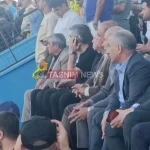 ببینید؛ حضور مجتبی جباری برای تماشا و آنالیز بازی صنعت نفت مقابل آریو