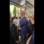 ببینید؛ پیاتزا در حرم امام رضا (ع)