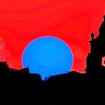 عکس روز ناسا/ غروب خورشید پشت ناقوس کلیسا