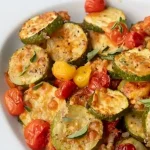 طرز تهیه خوراک کدو با گوجه‌ سبز