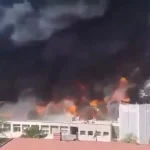 آتشسوزی گسترده در دانشگاه توسیا ایتالیا آتشسوزی گسترده در دانشگاه توسیا ایتالیا